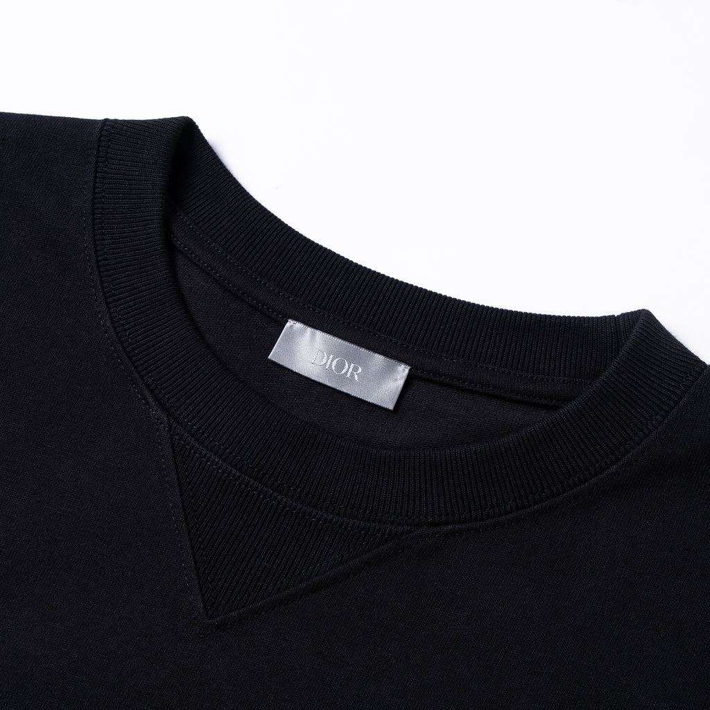 Kaos Pendek DIOR dengan Motif Gambar/Cetak, Cocok untuk Pria dan Wanita  -D-06