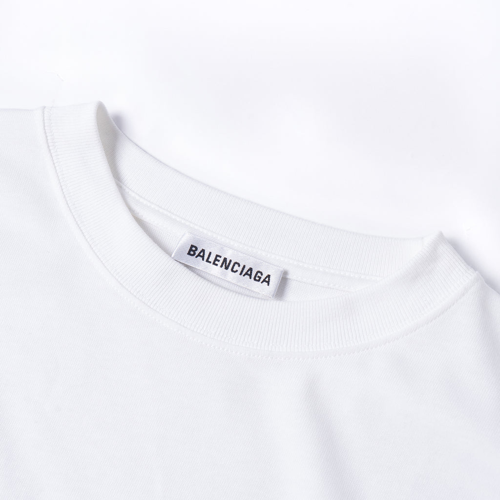 Kaos Pendek Balenciaga dengan Motif Gambar/Cetak, Cocok untuk Pria dan Wanita -BL-36