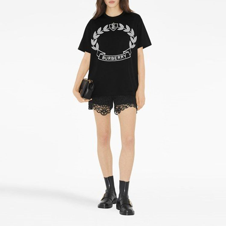 Burberry Kaos Logo Seri Huruf, Unisex, COD '"B-61