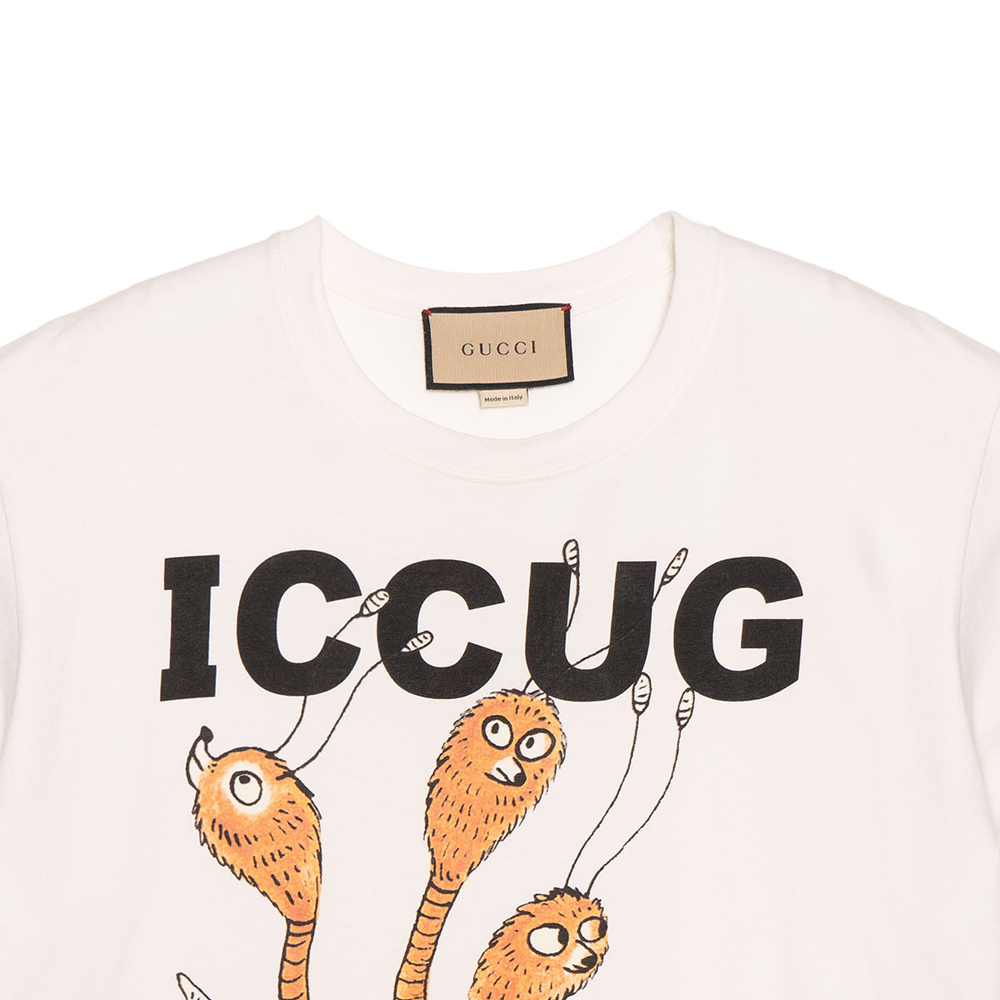 GUCCI Kaos Logo Seri Huruf, Unisex, COD '"  G-112