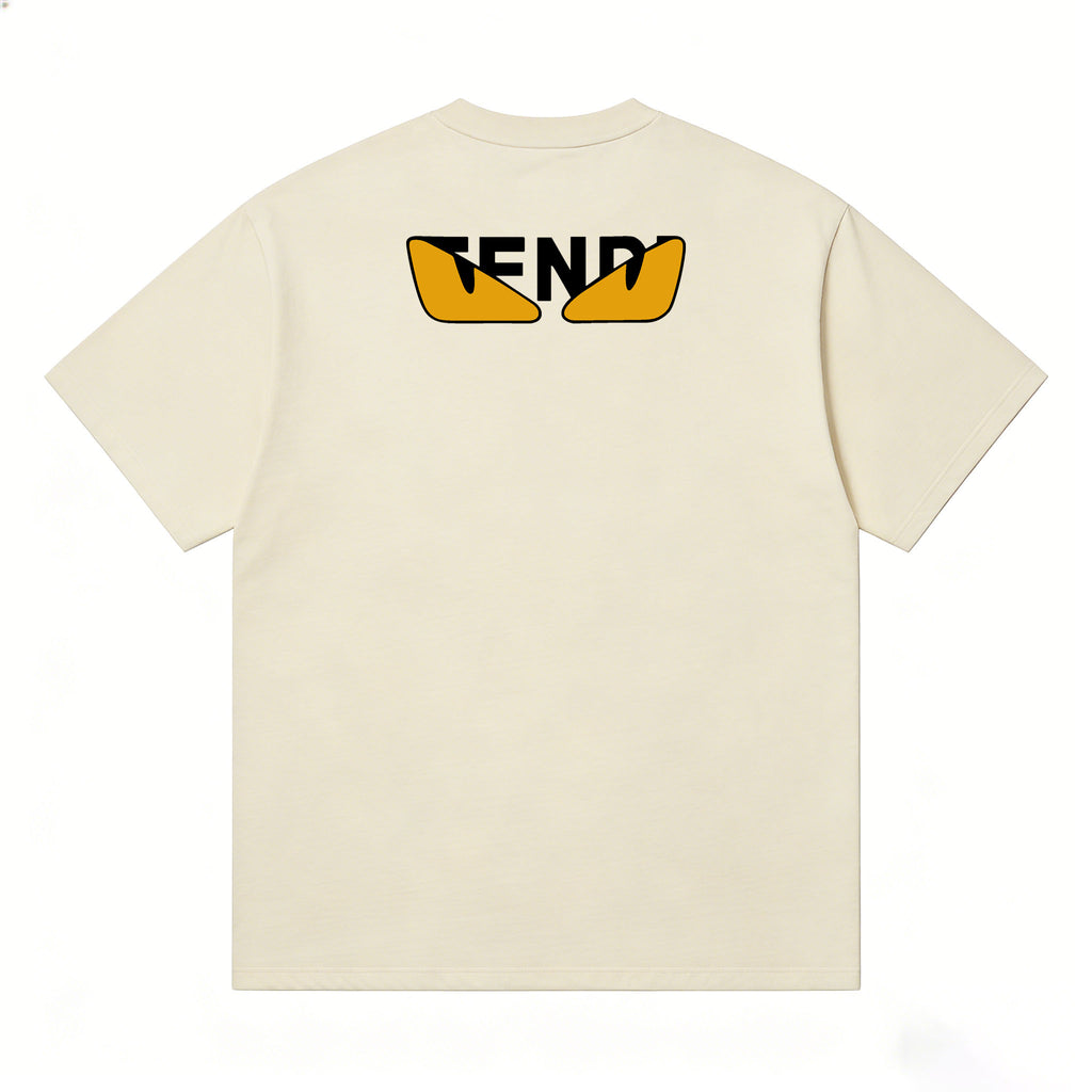 FENDI Kaos Oversize Original - Kualitas Terbaik, Unisex, COD FD-1