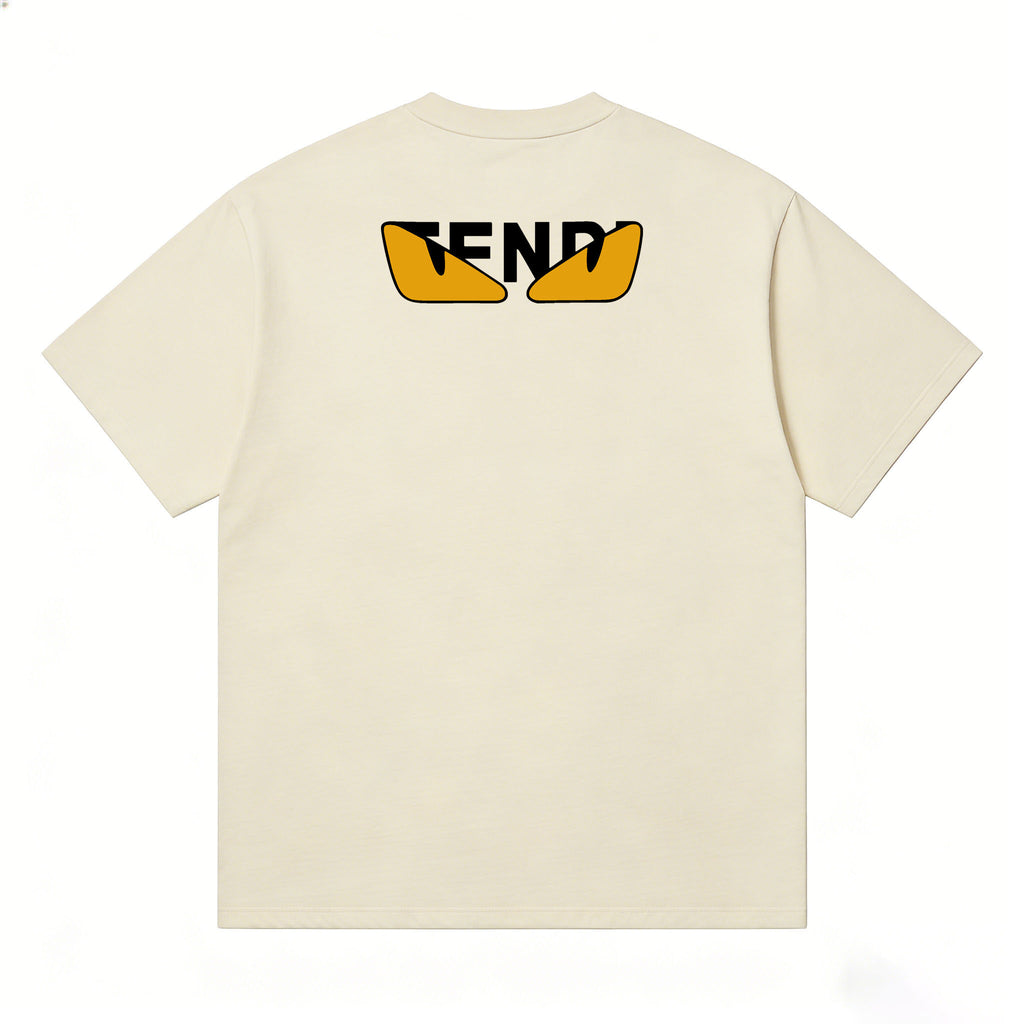 FENDI Kaos Oversize Original - Kualitas Terbaik, Unisex, COD FD-1