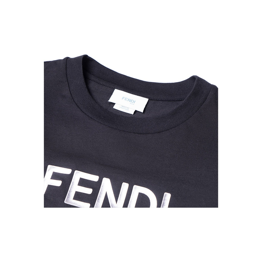 Kaos Pendek FENDI dengan Motif Gambar/Cetak, Cocok untuk Pria dan WanitaF-24