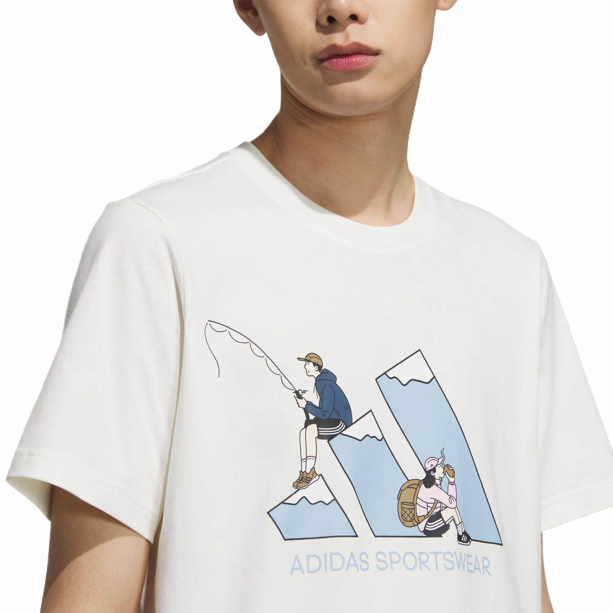 adidas Kaos Logo Seri Huruf, Unisex, COD '" AD-1