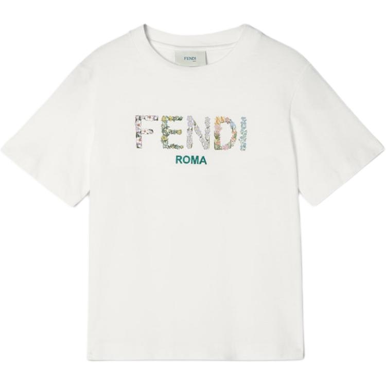 Kaos Pendek FENDI dengan Motif Gambar/Cetak, Cocok untuk Pria dan WanitaF-30