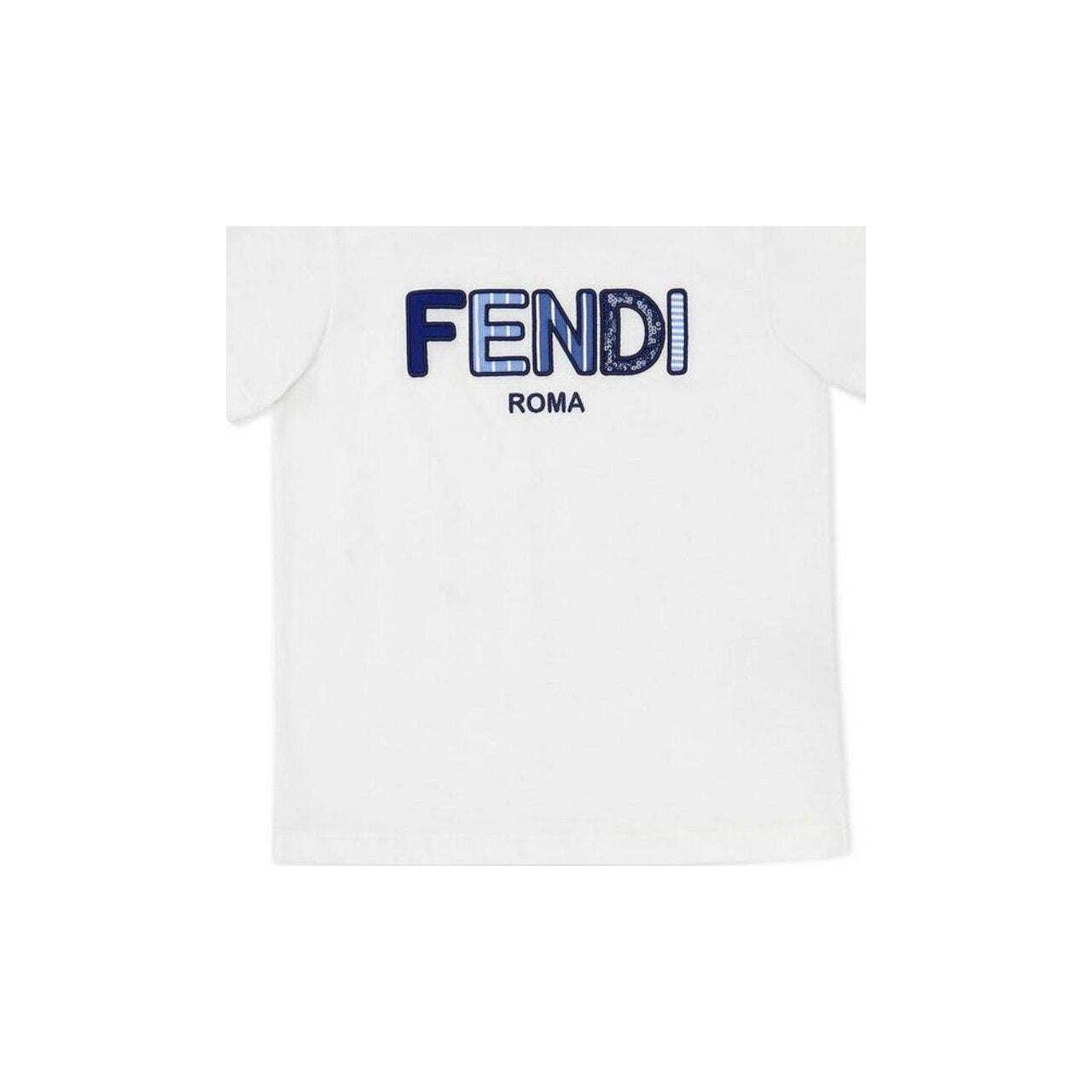 Kaos Pendek FENDI dengan Motif Gambar/Cetak, Cocok untuk Pria dan WanitaF-14