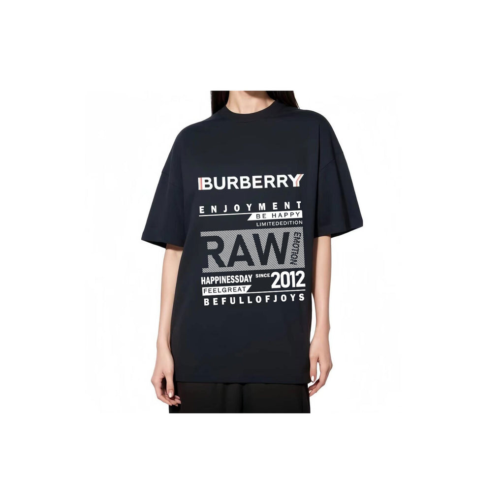 Burberry Kaos Logo Seri Huruf, Unisex, COD '"B-30