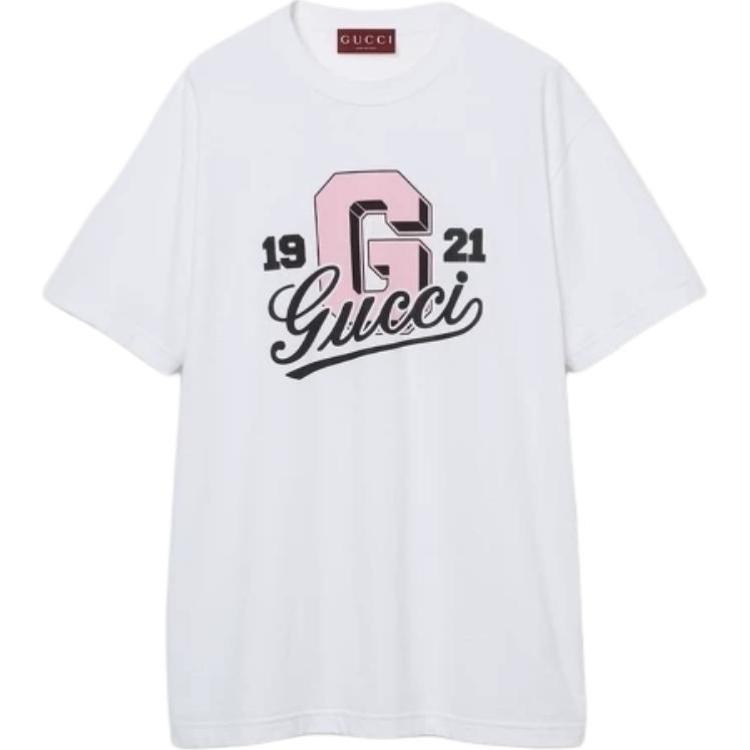 GUCCI Kaos Logo Seri Huruf, Unisex, COD '"  G-90