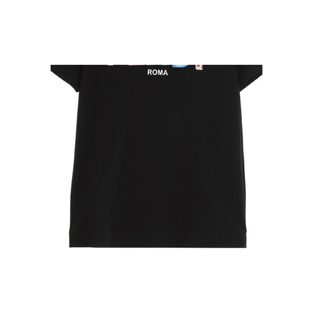 Kaos Pendek FENDI dengan Motif Gambar/Cetak, Cocok untuk Pria dan WanitaF-05