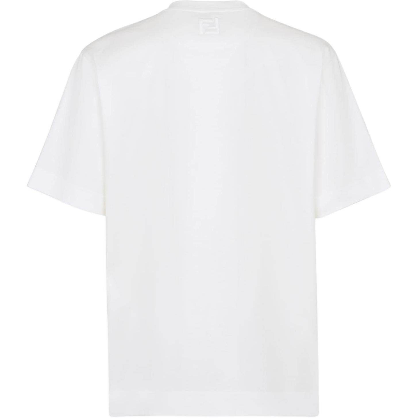 Kaos Pendek FENDI dengan Motif Gambar/Cetak, Cocok untuk Pria dan WanitaF-40