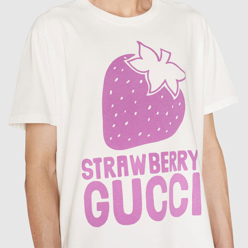 GUCCI Kaos Logo Seri Huruf, Unisex, COD '"  G-80