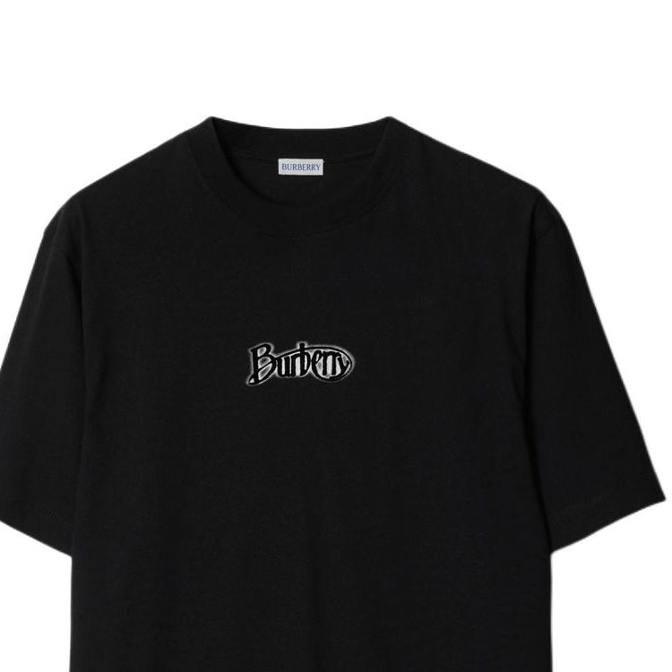 Burberry Kaos Logo Seri Huruf, Unisex, COD '"B-58