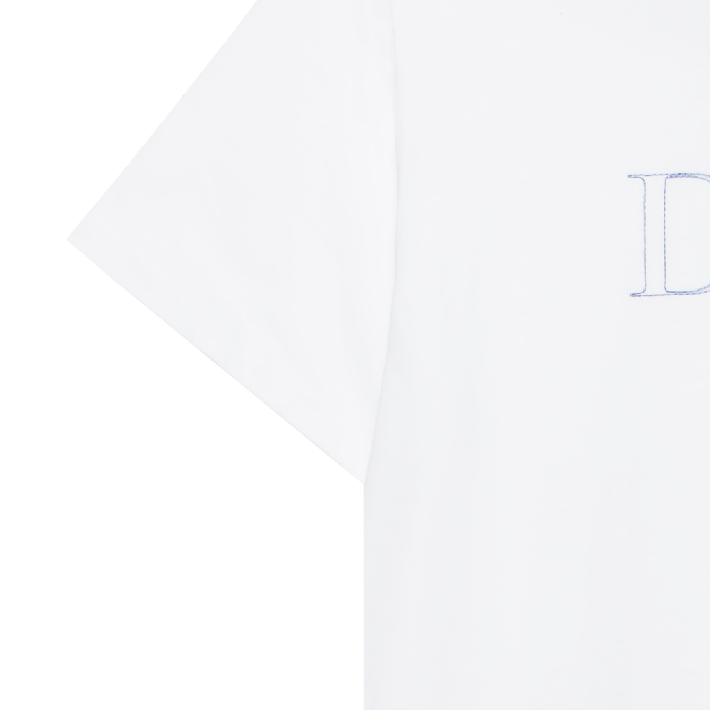 Kaos Pendek DIOR dengan Motif Gambar/Cetak, Cocok untuk Pria dan Wanita  -D-05