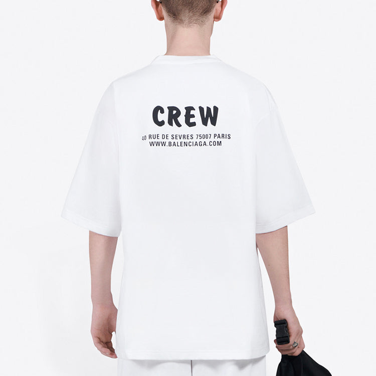 Kaos Pendek Balenciaga dengan Motif Gambar/Cetak, Cocok untuk Pria dan Wanita -BL-40