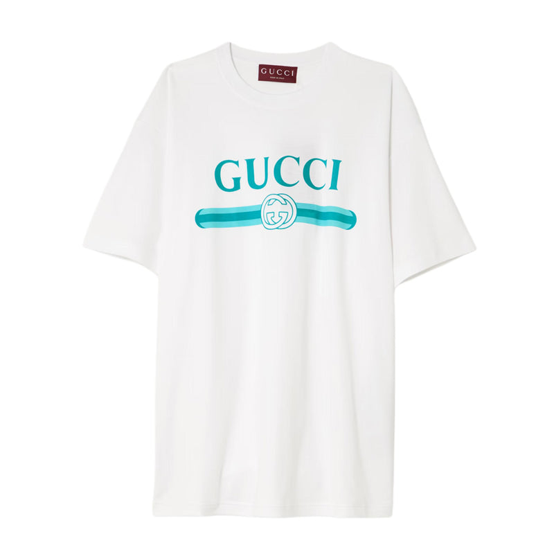 GUCCI Kaos Logo Seri Huruf, Unisex, COD '"    '"  G-48