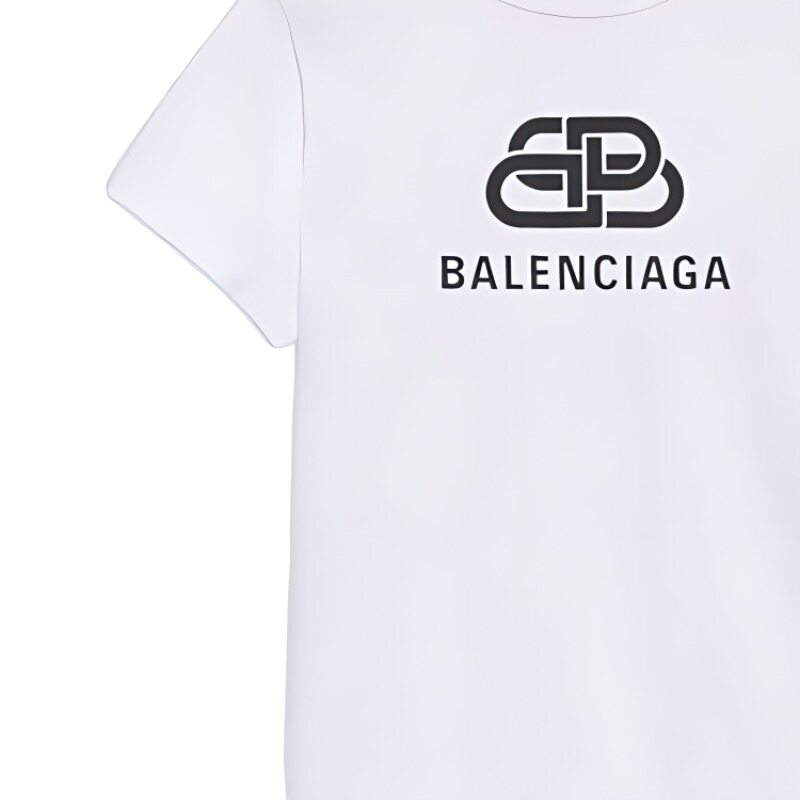 Kaos Pendek Balenciaga dengan Motif Gambar/Cetak, Cocok untuk Pria dan Wanita -BL-20
