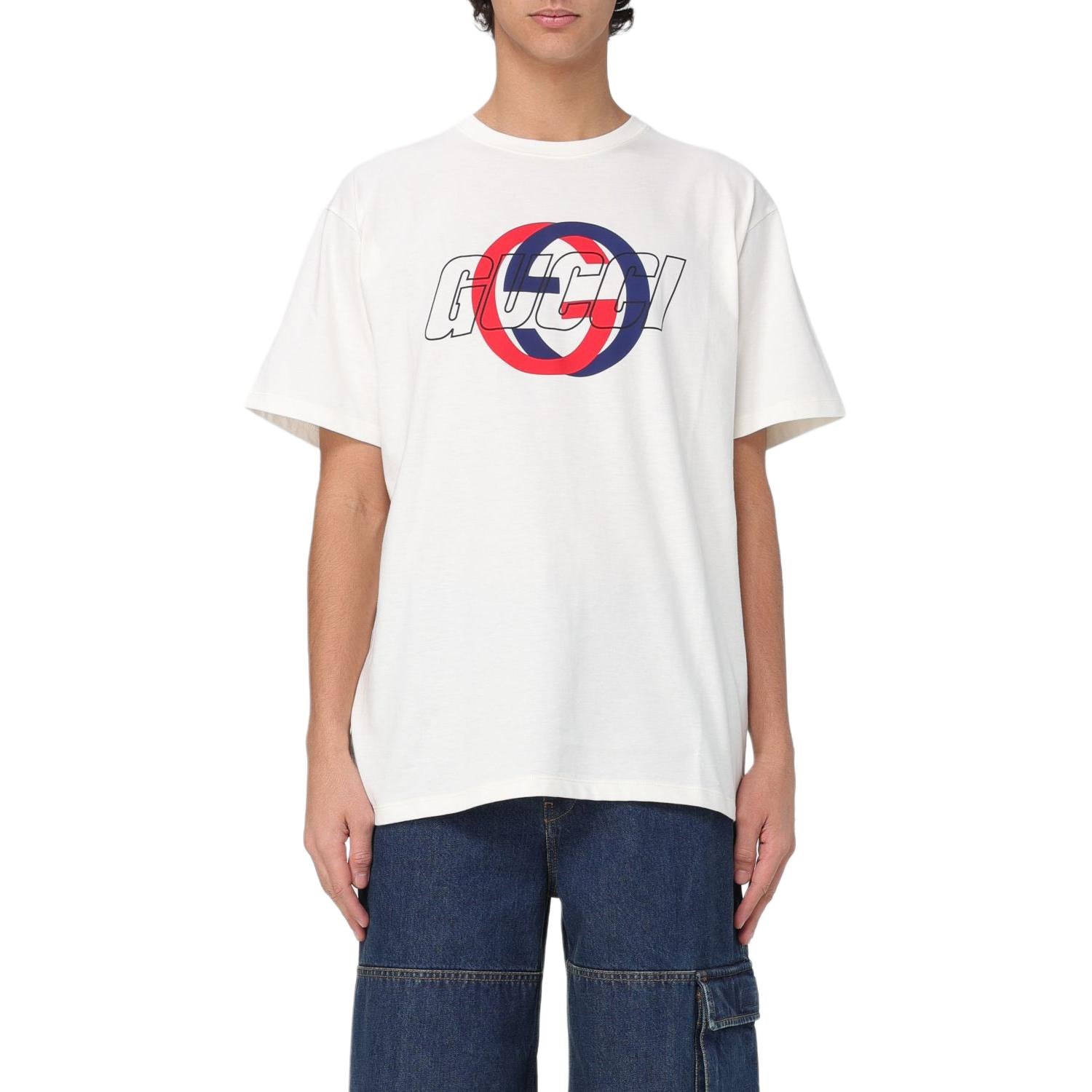 GUCCI Kaos Logo Seri Huruf, Unisex, COD '"    '"  G-41