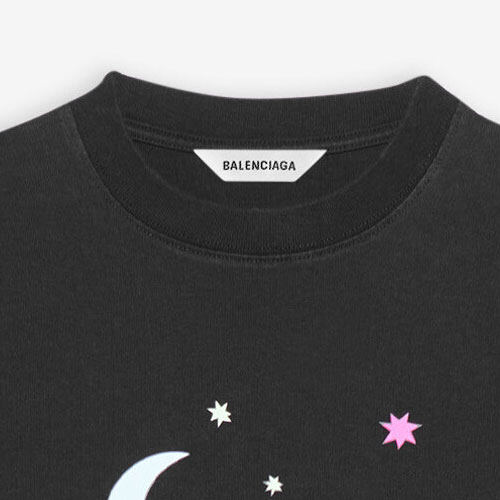 Kaos Pendek Balenciaga dengan Motif Gambar/Cetak, Cocok untuk Pria dan Wanita -BL-06