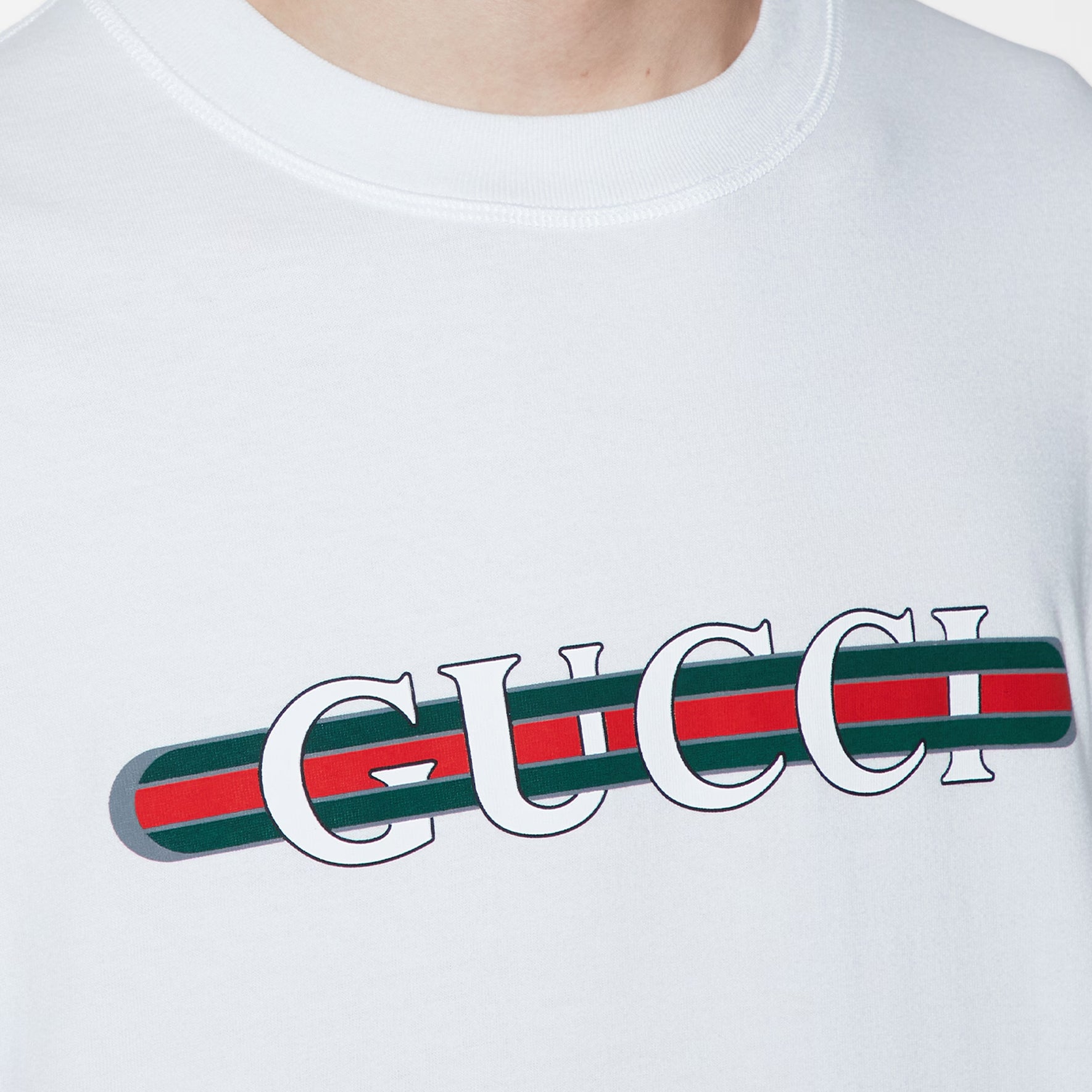 GUCCI Kaos Logo Seri Huruf, Unisex, COD '"    '"  G-22