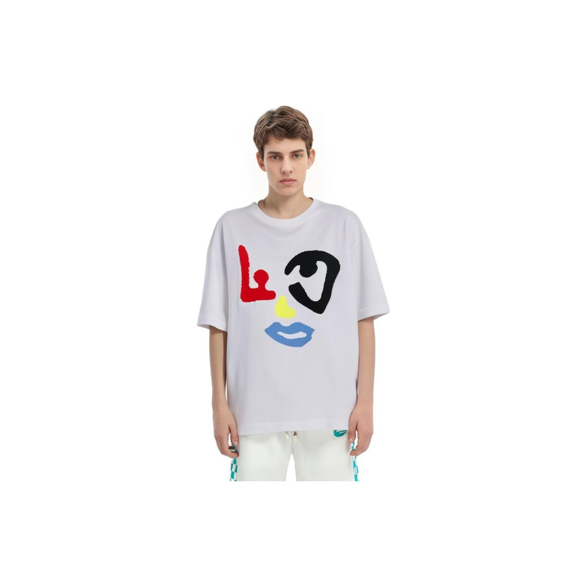 LV Kaos Logo Seri Huruf, Unisex, COD '-L-15