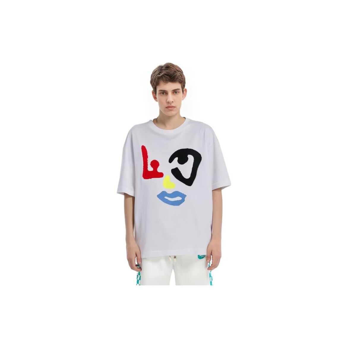 LV Kaos Logo Seri Huruf, Unisex, COD '-L-15