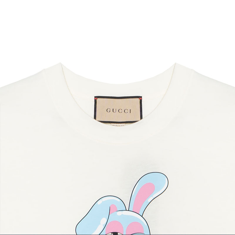 GUCCI Kaos Logo Seri Huruf, Unisex, COD '"    '"  G-11
