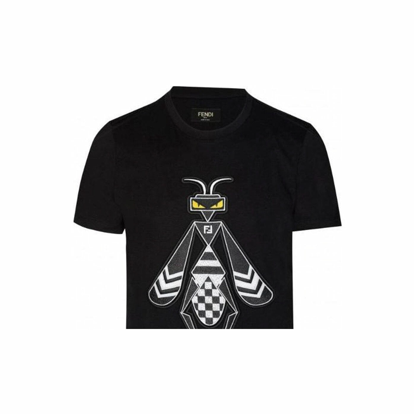 Kaos Pendek FENDI dengan Motif Gambar/Cetak, Cocok untuk Pria dan WanitaF-48