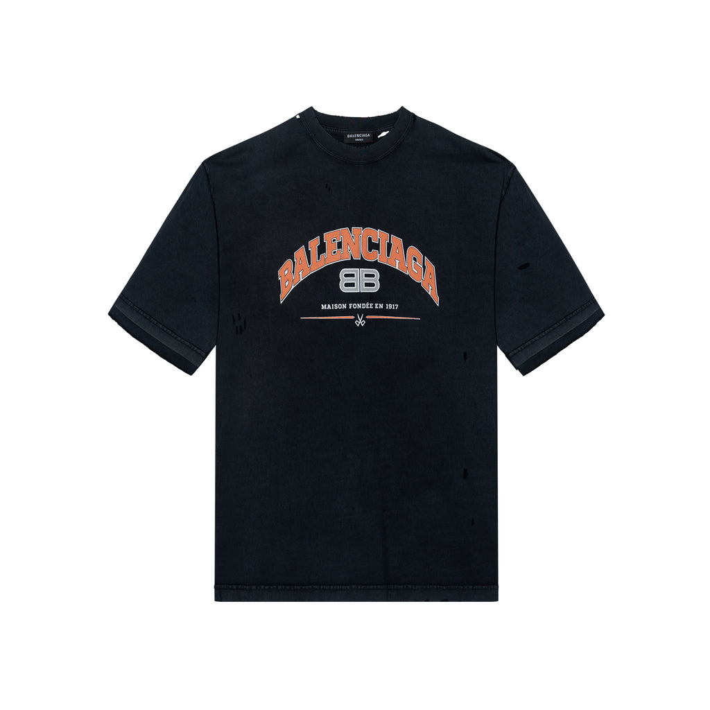 Kaos Pendek Balenciaga dengan Motif Gambar/Cetak, Cocok untuk Pria dan Wanita -BL-27