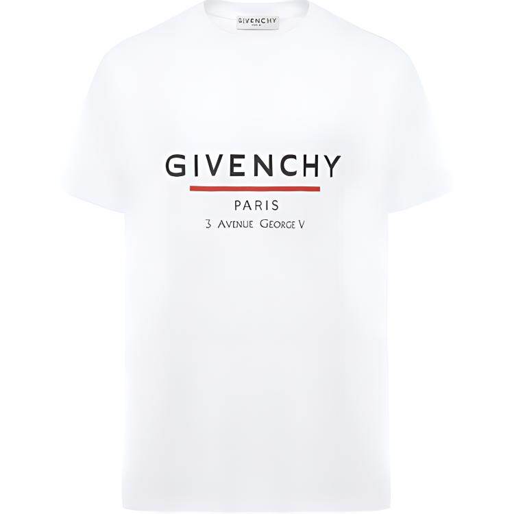 Kaos Givenchy Bermotif, Unisex -J-45