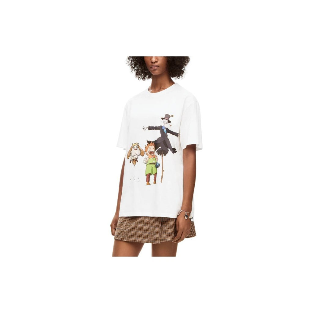 Kaos Pendek LOEWE dengan Motif Gambar/Cetak, Cocok untuk Pria dan Wanita -LE-16