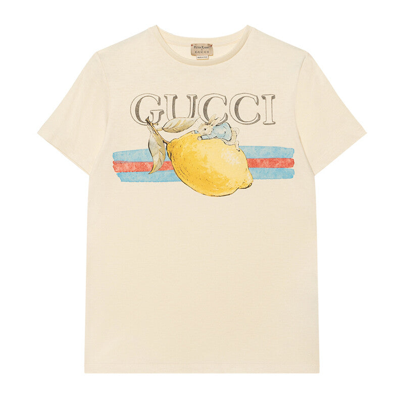 GUCCI Kaos Logo Seri Huruf, Unisex, COD '"  G-114