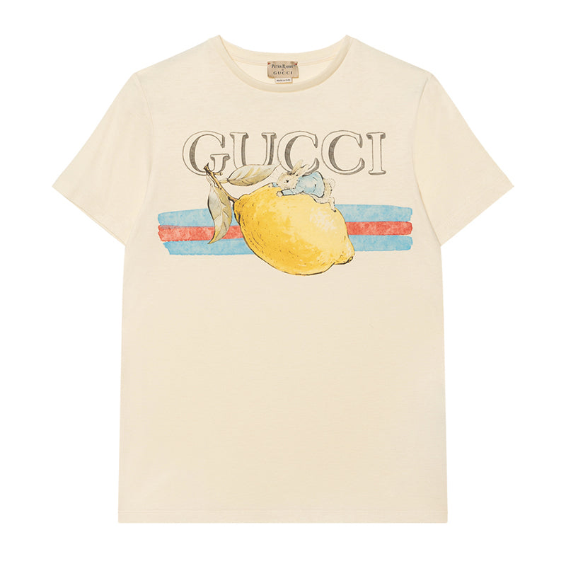 GUCCI Kaos Logo Seri Huruf, Unisex, COD '"  G-114
