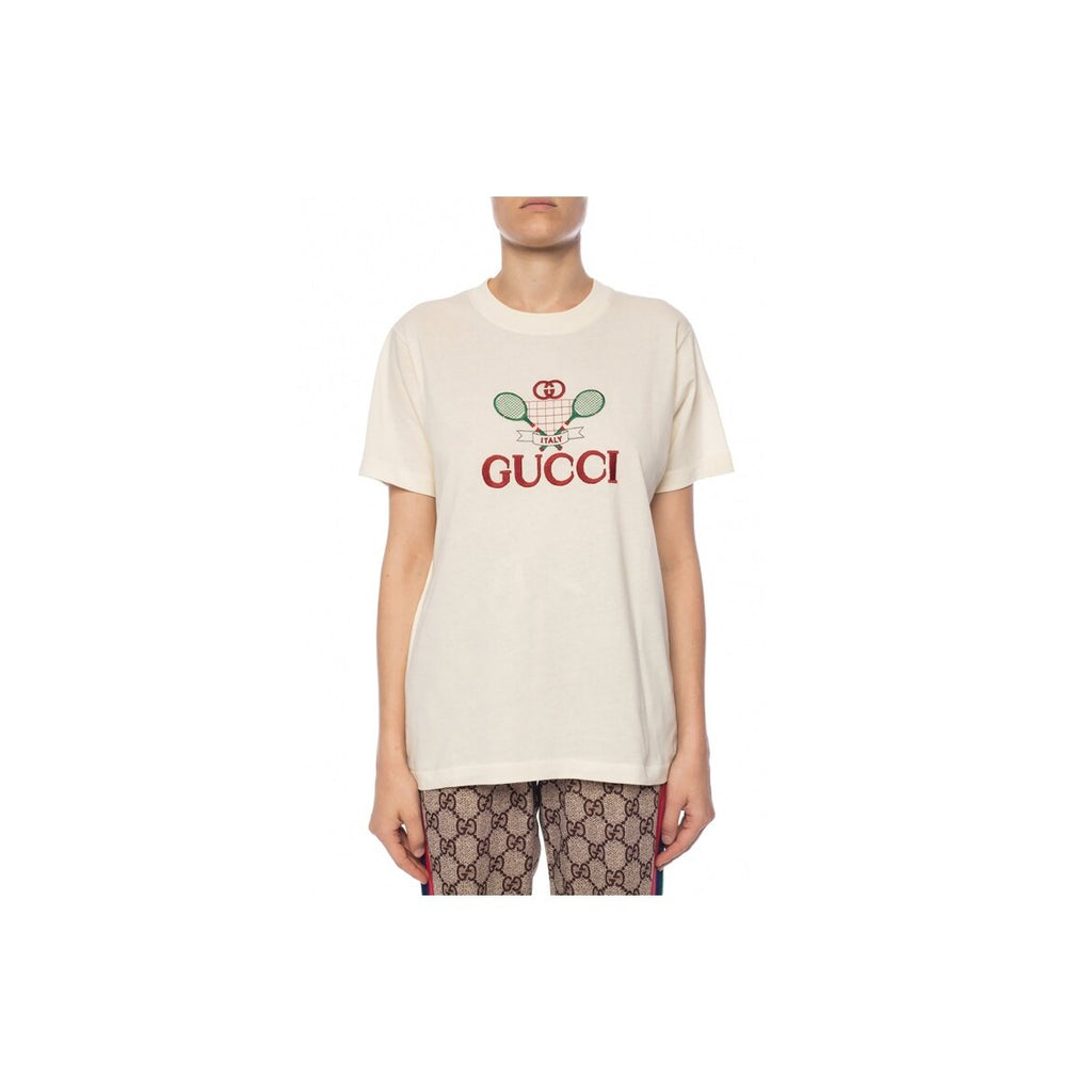 GUCCI Kaos Logo Seri Huruf, Unisex, COD '"  G-66