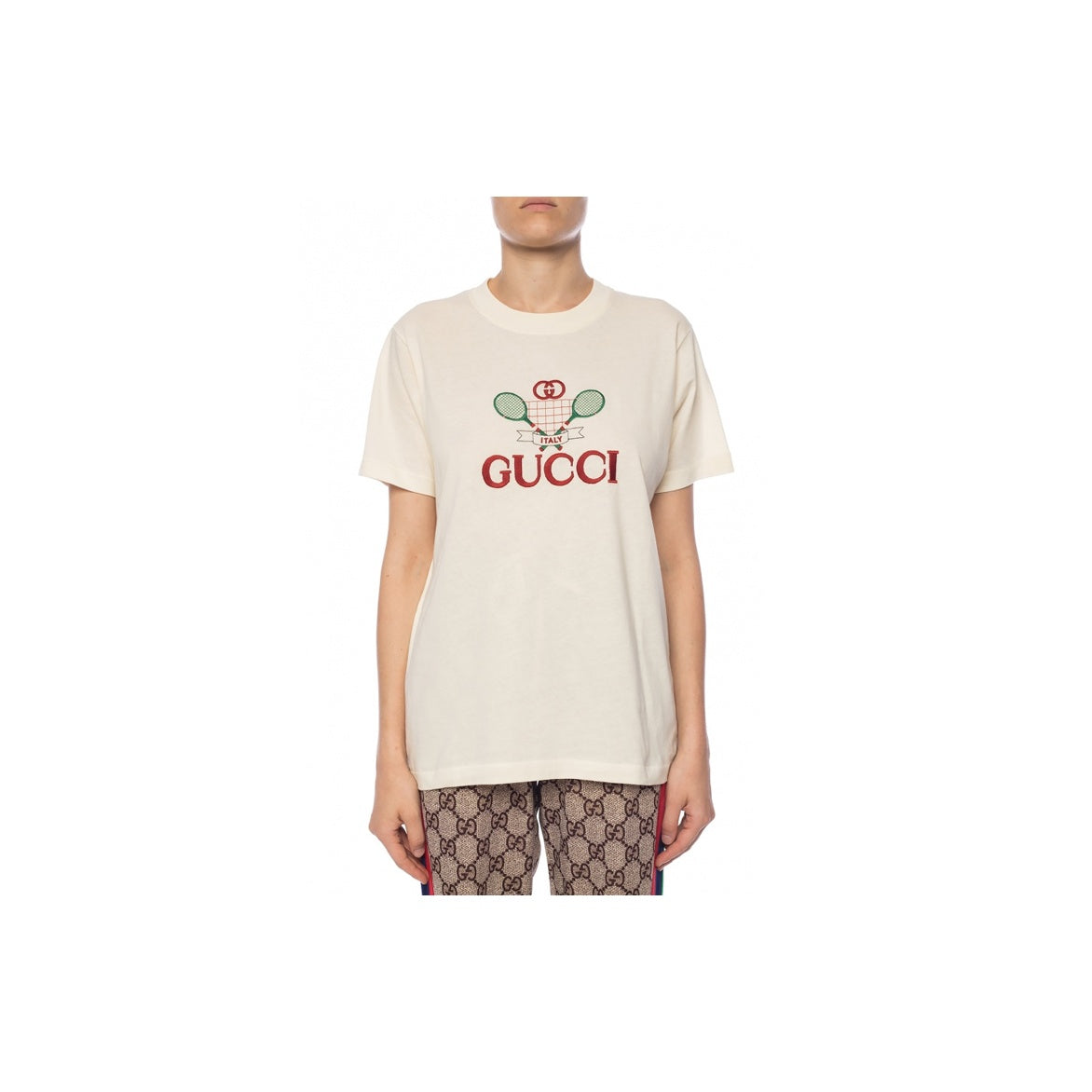 GUCCI Kaos Logo Seri Huruf, Unisex, COD '"  G-66