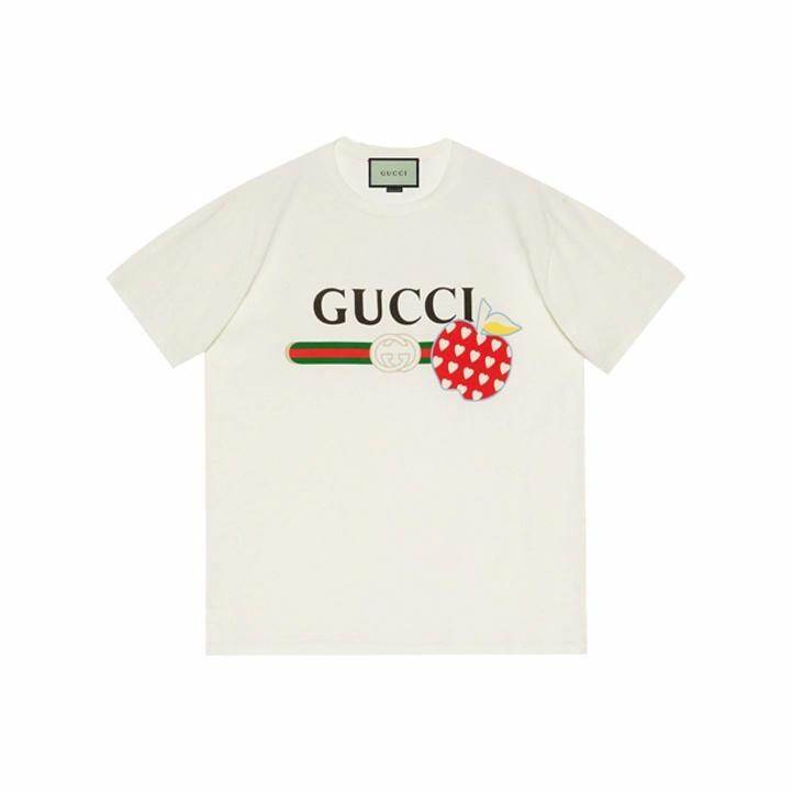 GUCCI Kaos Logo Seri Huruf, Unisex, COD '"    '"  G-23