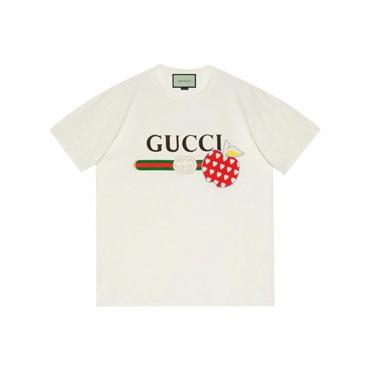GUCCI Kaos Logo Seri Huruf, Unisex, COD '"    '"  G-23