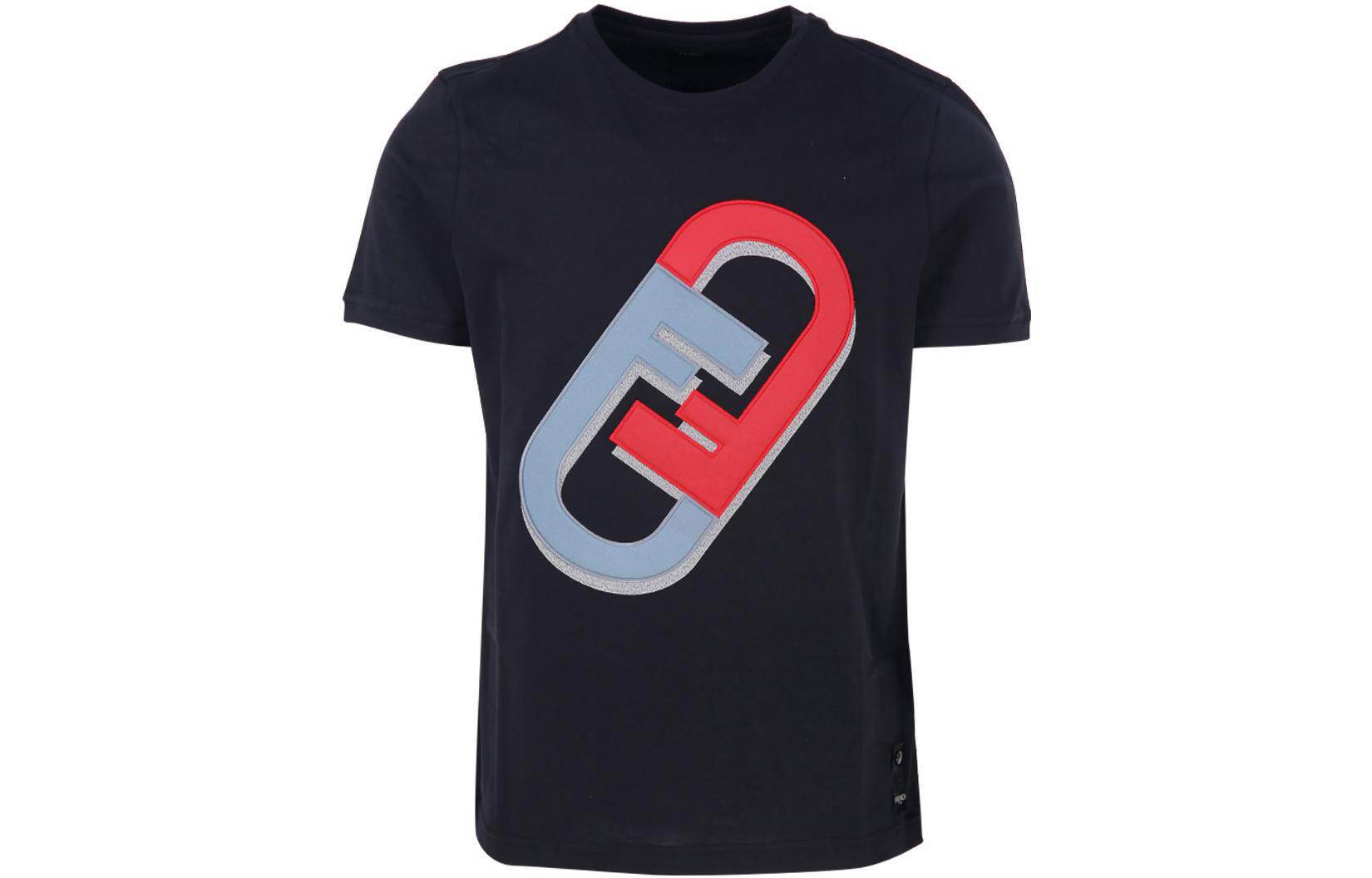 Kaos Pendek FENDI dengan Motif Gambar/Cetak, Cocok untuk Pria dan WanitaF-36