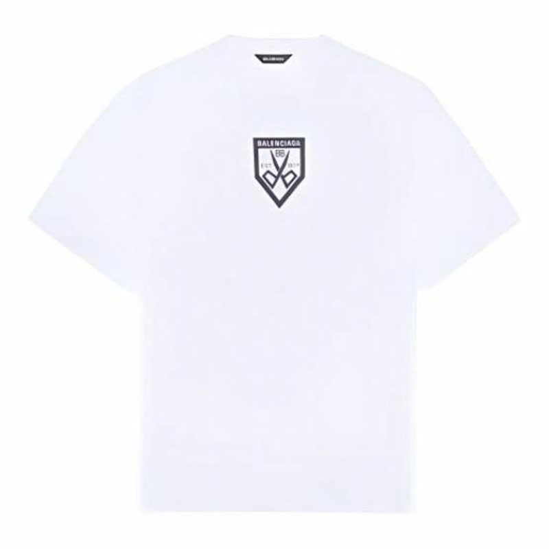 Kaos Pendek Balenciaga dengan Motif Gambar/Cetak, Cocok untuk Pria dan Wanita -BL-47