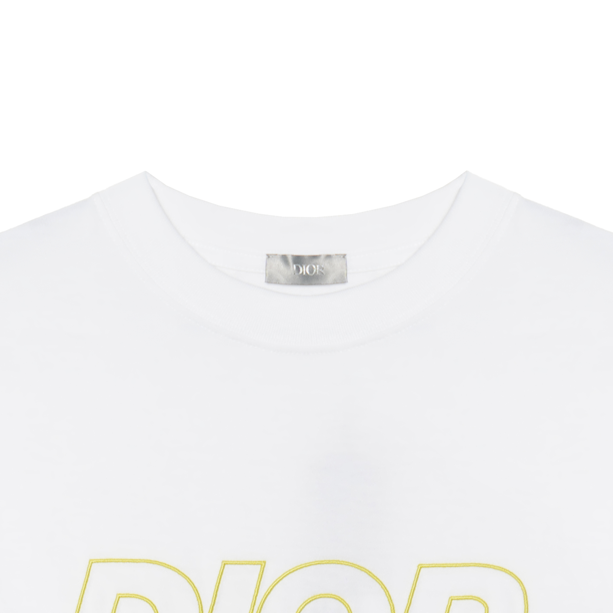 Kaos Pendek DIOR dengan Motif Gambar/Cetak, Cocok untuk Pria dan Wanita  -D-18