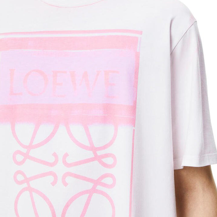 Kaos Pendek LOEWE dengan Motif Gambar/Cetak, Cocok untuk Pria dan Wanita -LE-06