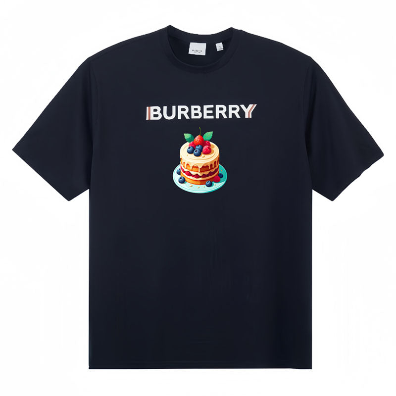 Burberry Kaos Logo Seri Huruf, Unisex, COD '"B-17