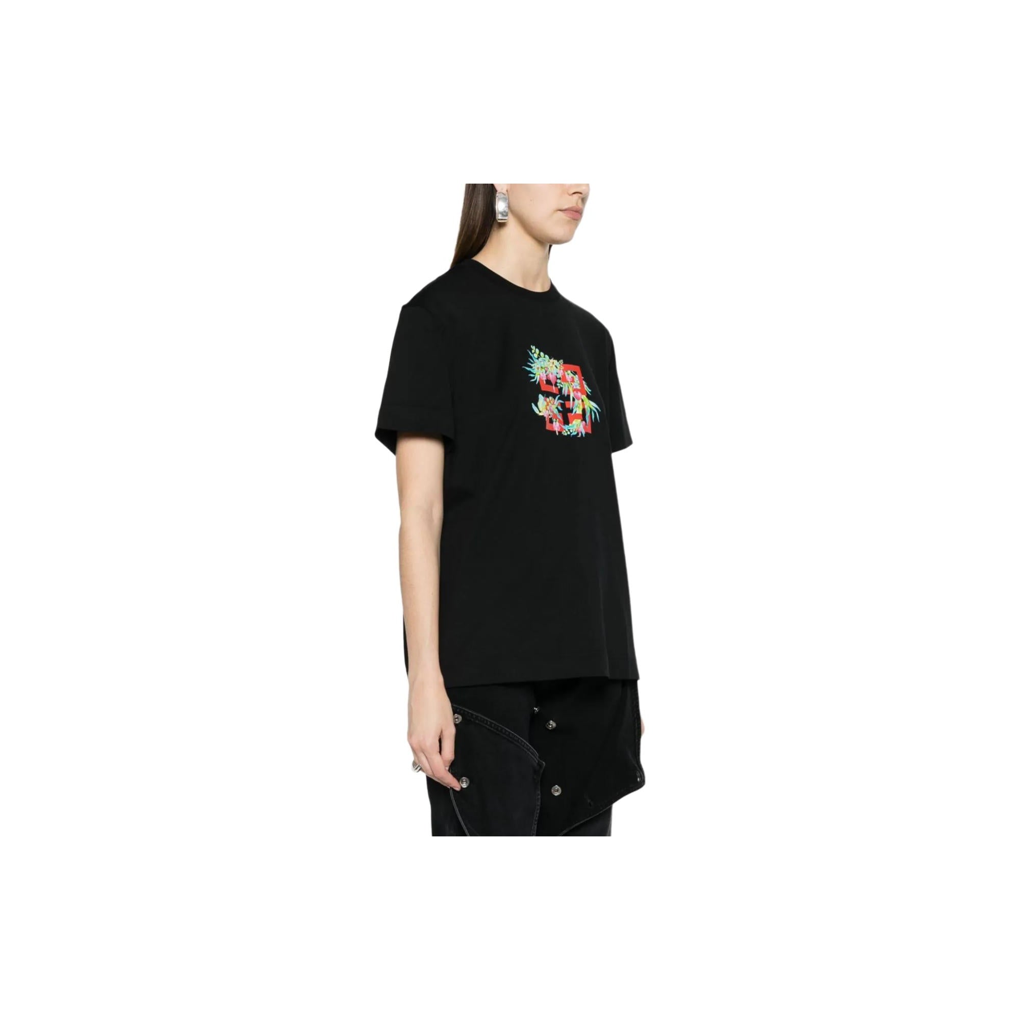Kaos Givenchy Bermotif, Unisex -J-12