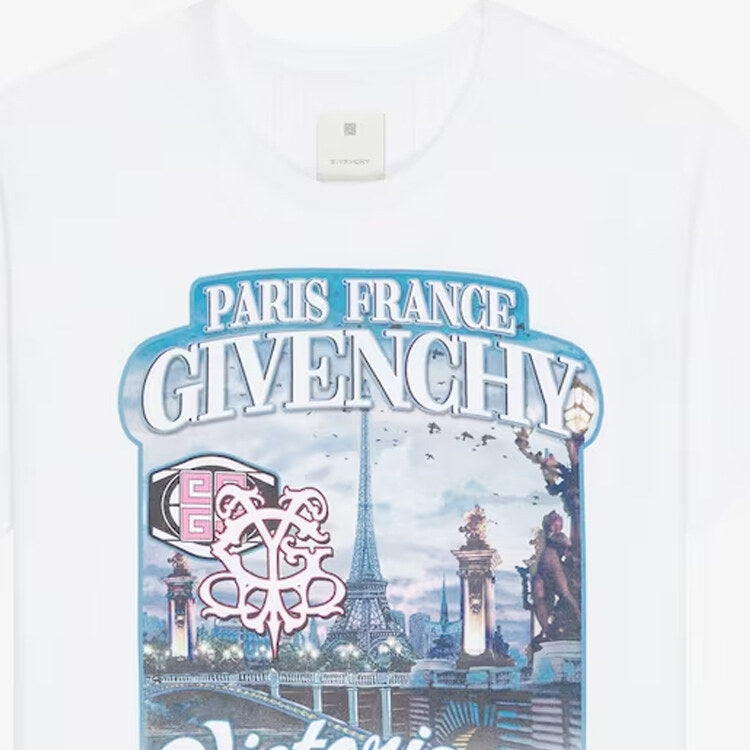 Kaos Givenchy Bermotif, Unisex -J-39