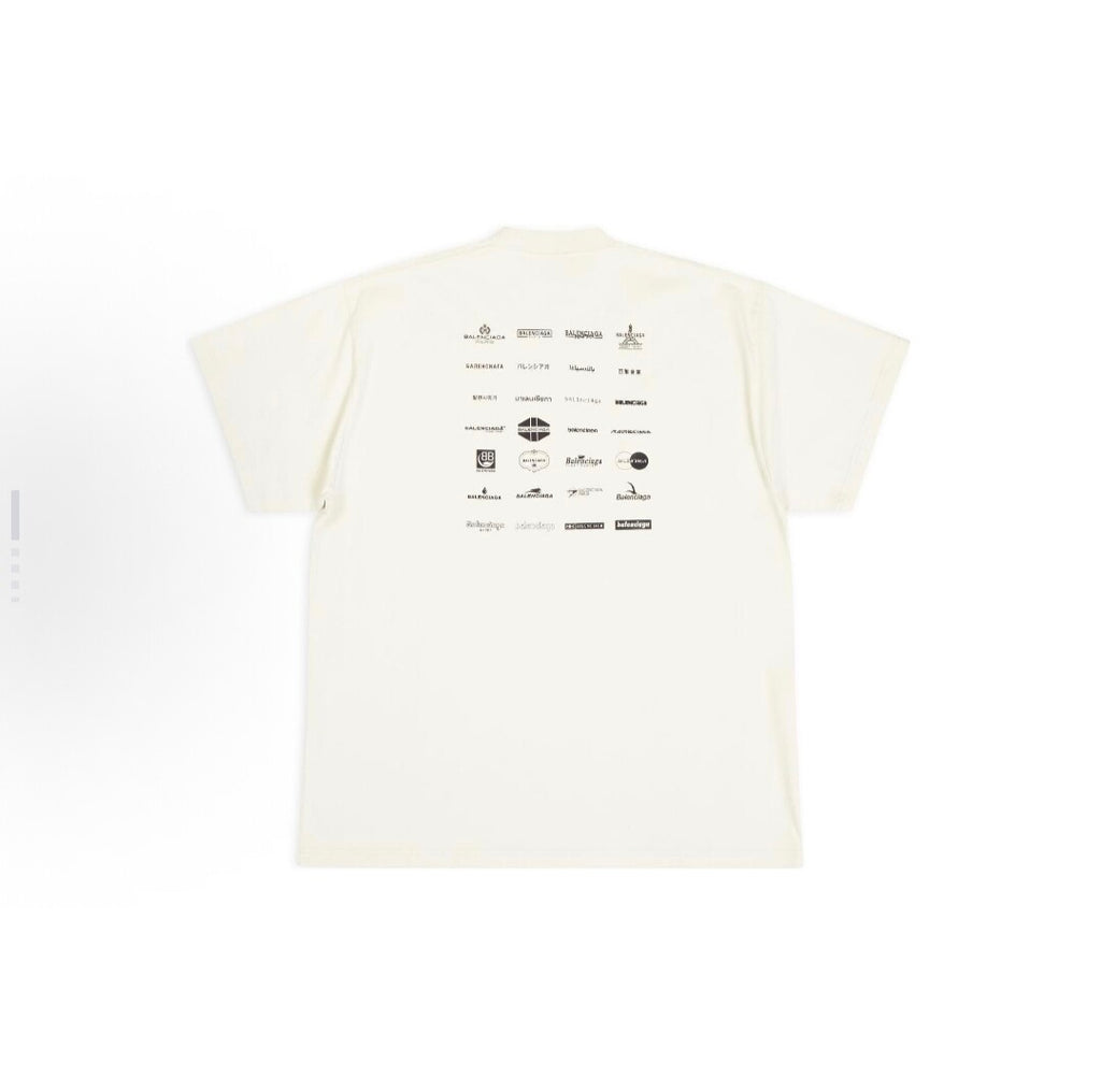 BALENCIAGA Kaos Logo Seri Huruf, Unisex '"COD '"  BA-2