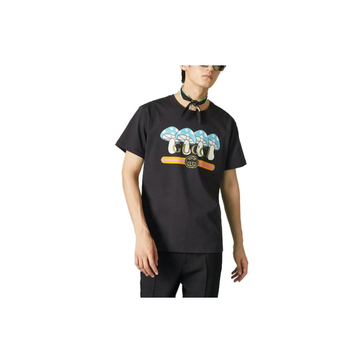 GUCCI Kaos Logo Seri Huruf, Unisex, COD '"   G-91