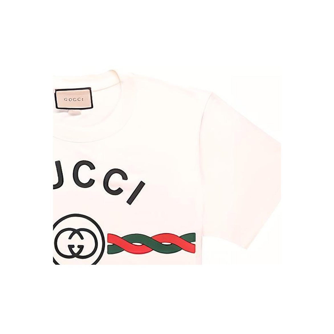 GUCCI Kaos Logo Seri Huruf, Unisex, COD '"    '"  G-33