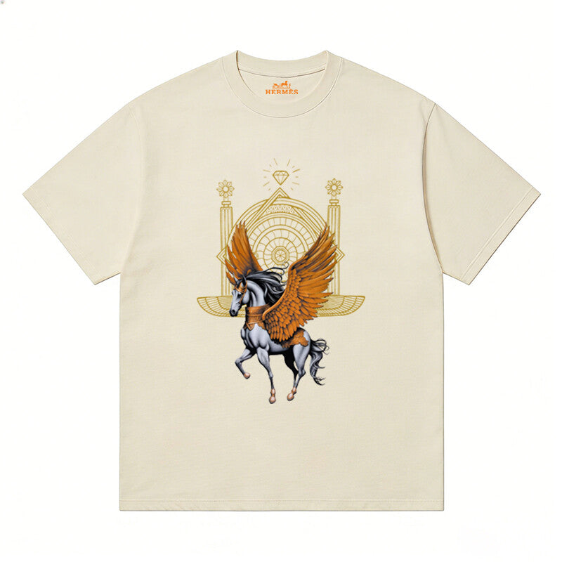 HERMES Kaos Logo Seri Huruf, Unisex '"COD '"  HE - 5