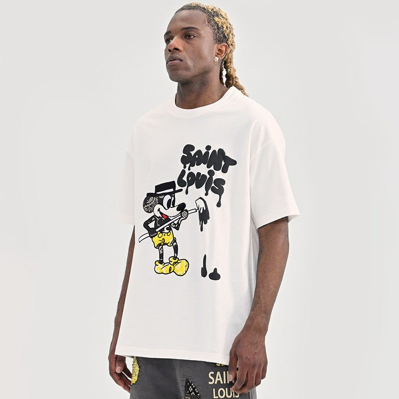 LV Kaos Logo Seri Huruf, Unisex, COD '-L-33